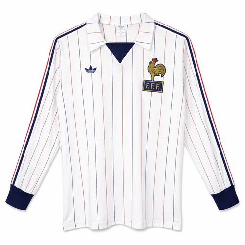 France 1980/82 Men's Away Retro Long Sleeve Shirt