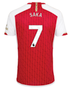 SAKA #7 Arsenal 23/24 Stadium Men's Home Shirt - PL Font