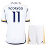 RODRYGO #11 Real Madrid 23/24 Kid's Home Shirt and Shorts