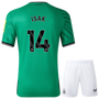 ISAK #14 Newcastle United 23/24 Kid's Away Shirt and Shorts - PL Font
