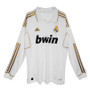 Real Madrid 11/12 Men's Home Retro Long Sleeve Shirt