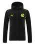 Borussia Dortmund 24/25 Men's Black Long Zip Hoodie