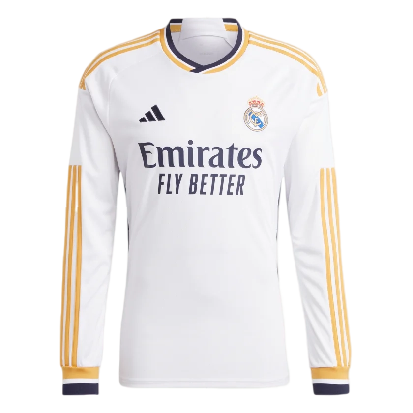 Real Madrid 23/24 Men's Home Long Sleeve Shirt