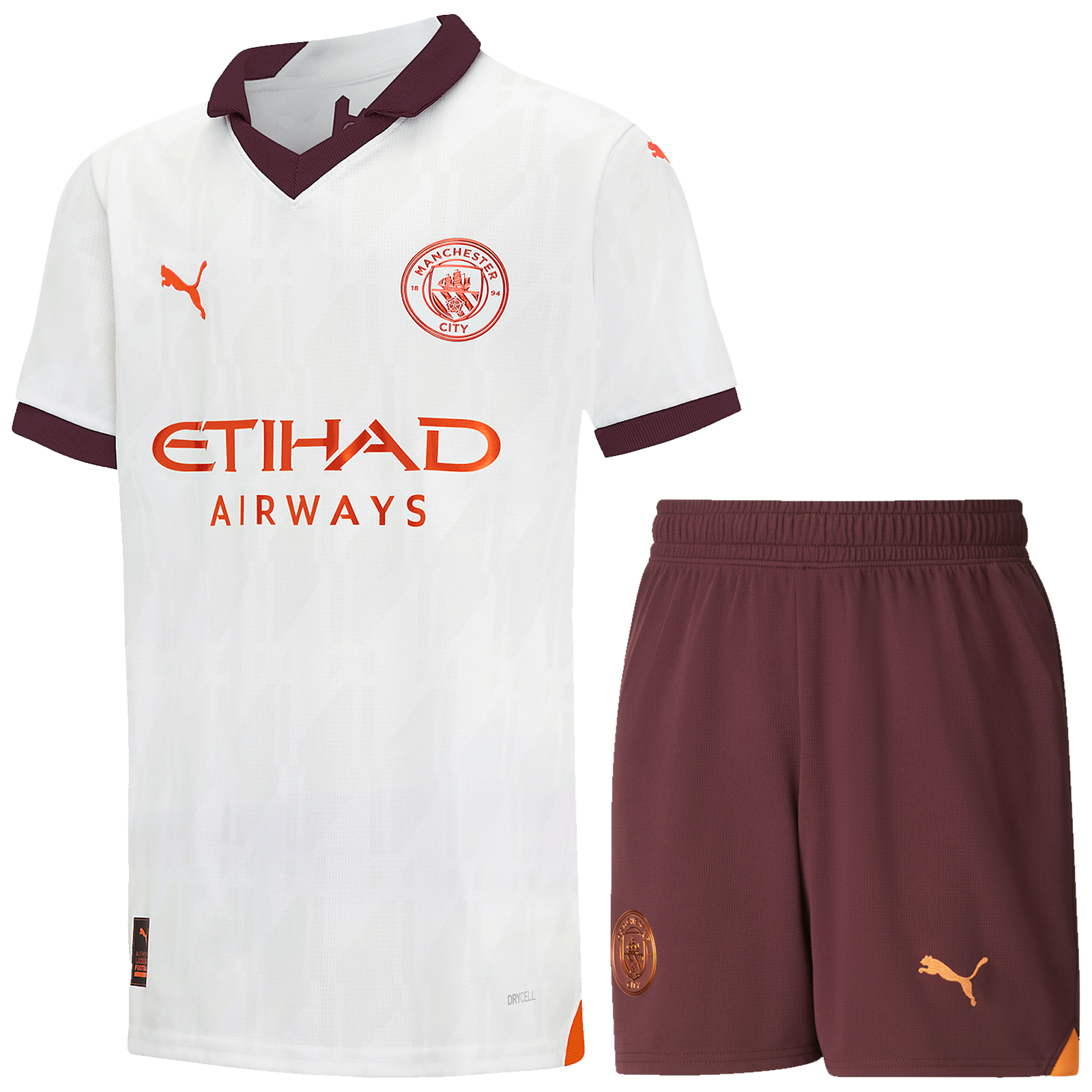 Manchester City 23/24 Kid's Away Shirt and Shorts