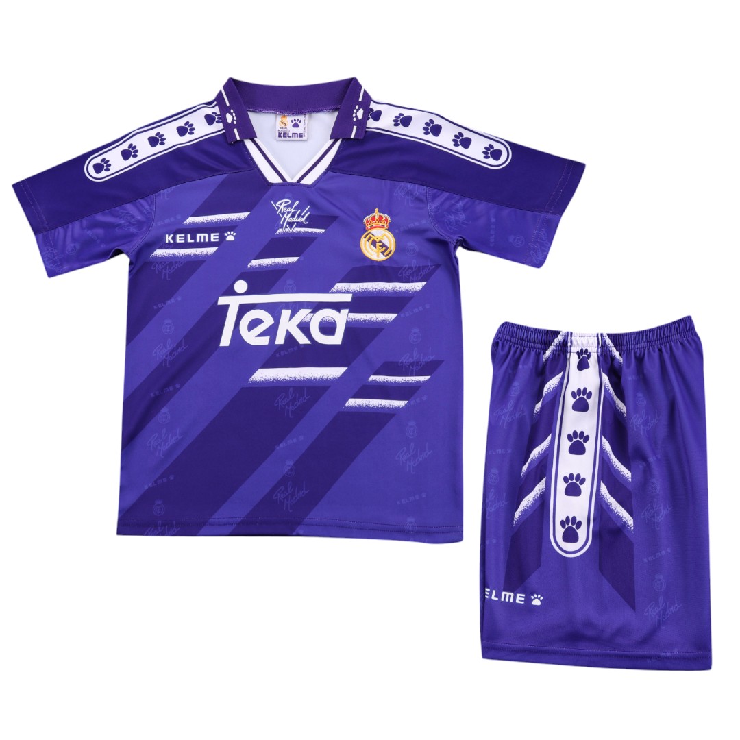 Real Madrid 94/96 Kid's Away Retro Mini-Kit