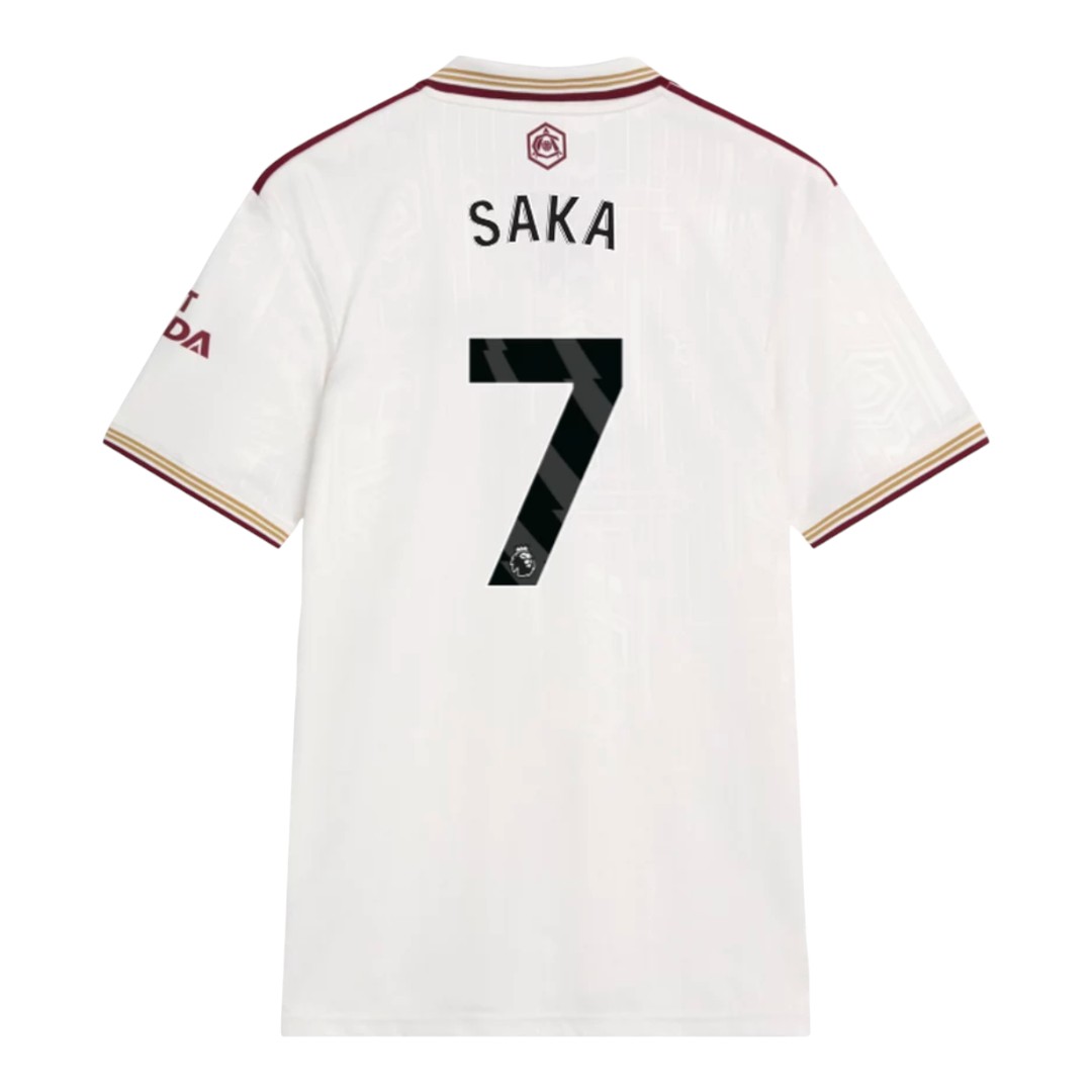 SAKA #7 Arsenal 25/26 Stadium Men's Third Shirt - PL Font
