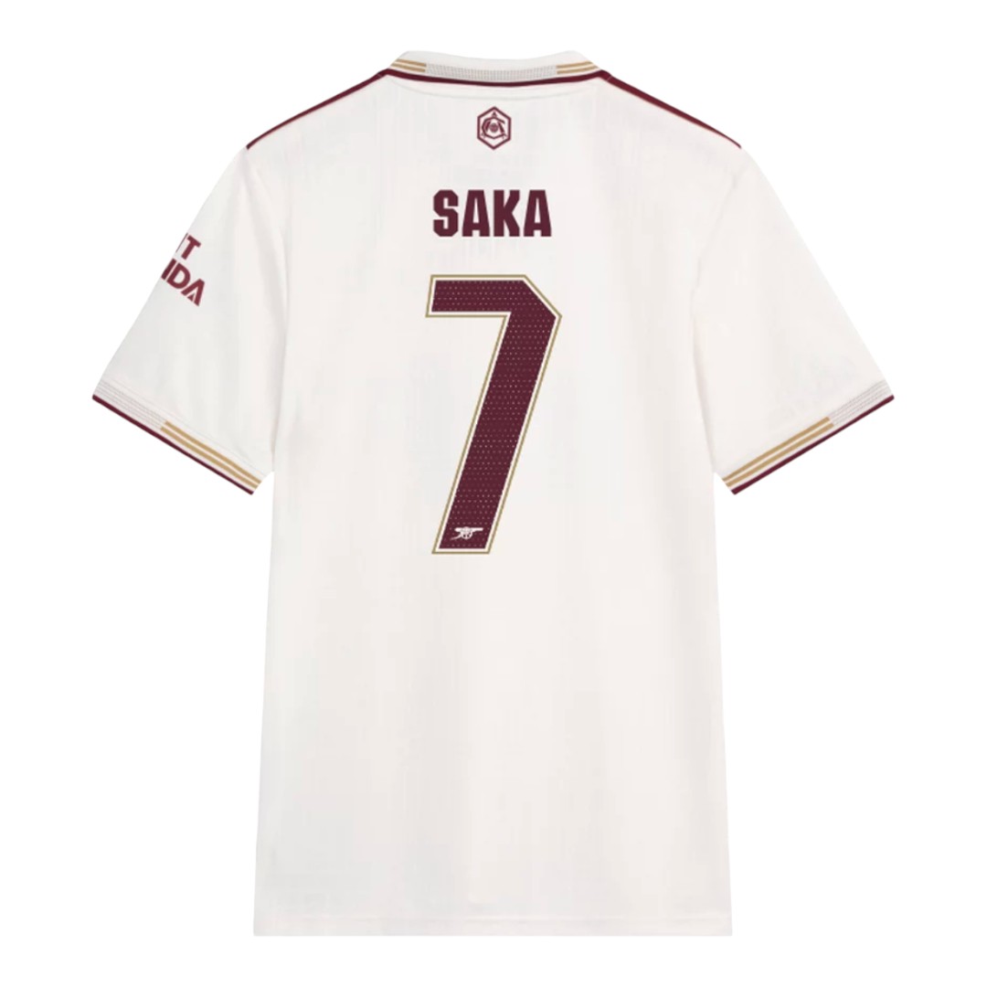 SAKA #7 Arsenal 25/26 Authentic Men's Third Shirt - Arsenal Font