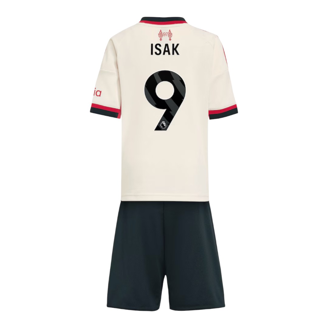 ISAK #9 Liverpool 25/26 Kid's Away Mini-Kit - PL Font