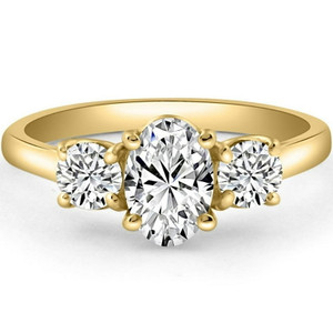 2.07ct Oval Lab Diamond Ring