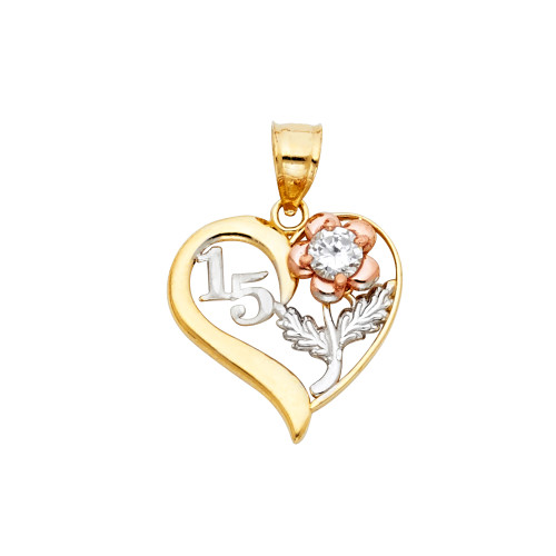 Quinceanera Rose Charm