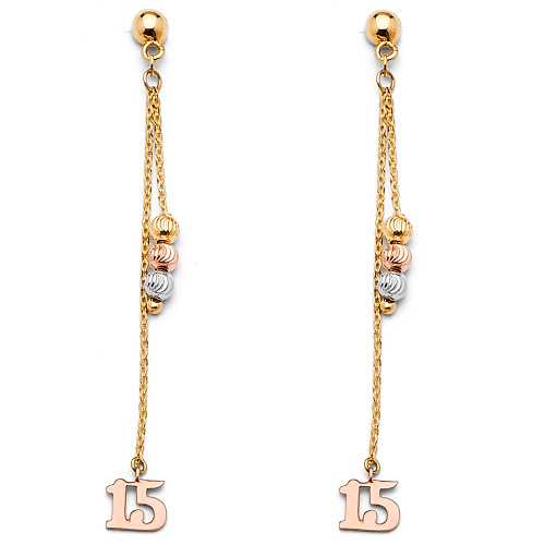 Dangling Gold Earrings