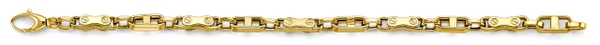 Fancy Screw Link Men's Bracelet