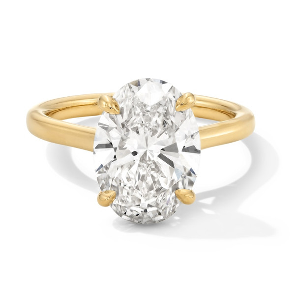 4.66ct Oval Lab Diamond Ring
