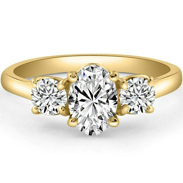 2.07ct Oval Lab Diamond Ring