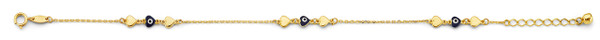 AB1061 Evil Eye & Heart Bracelet