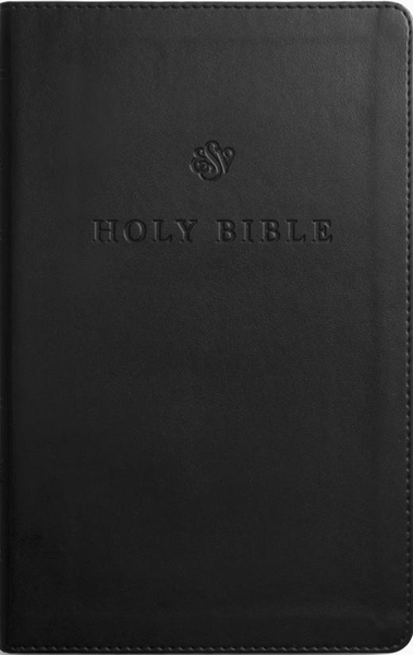 ESV Large Print Premium Church Bible (Black)