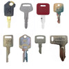 8 PC Heavy Equipment Key Set