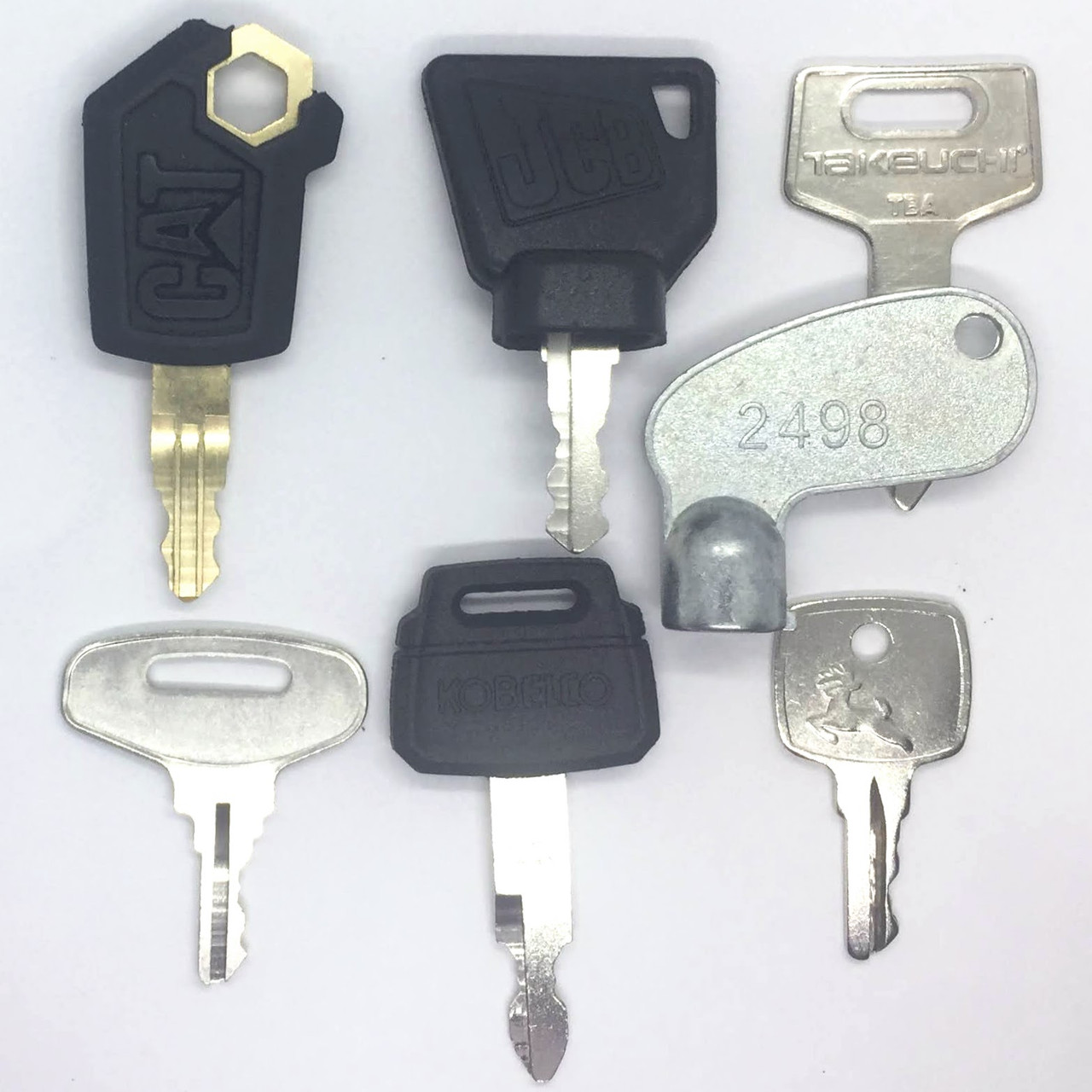 7PC Heavy Equipment Key Set