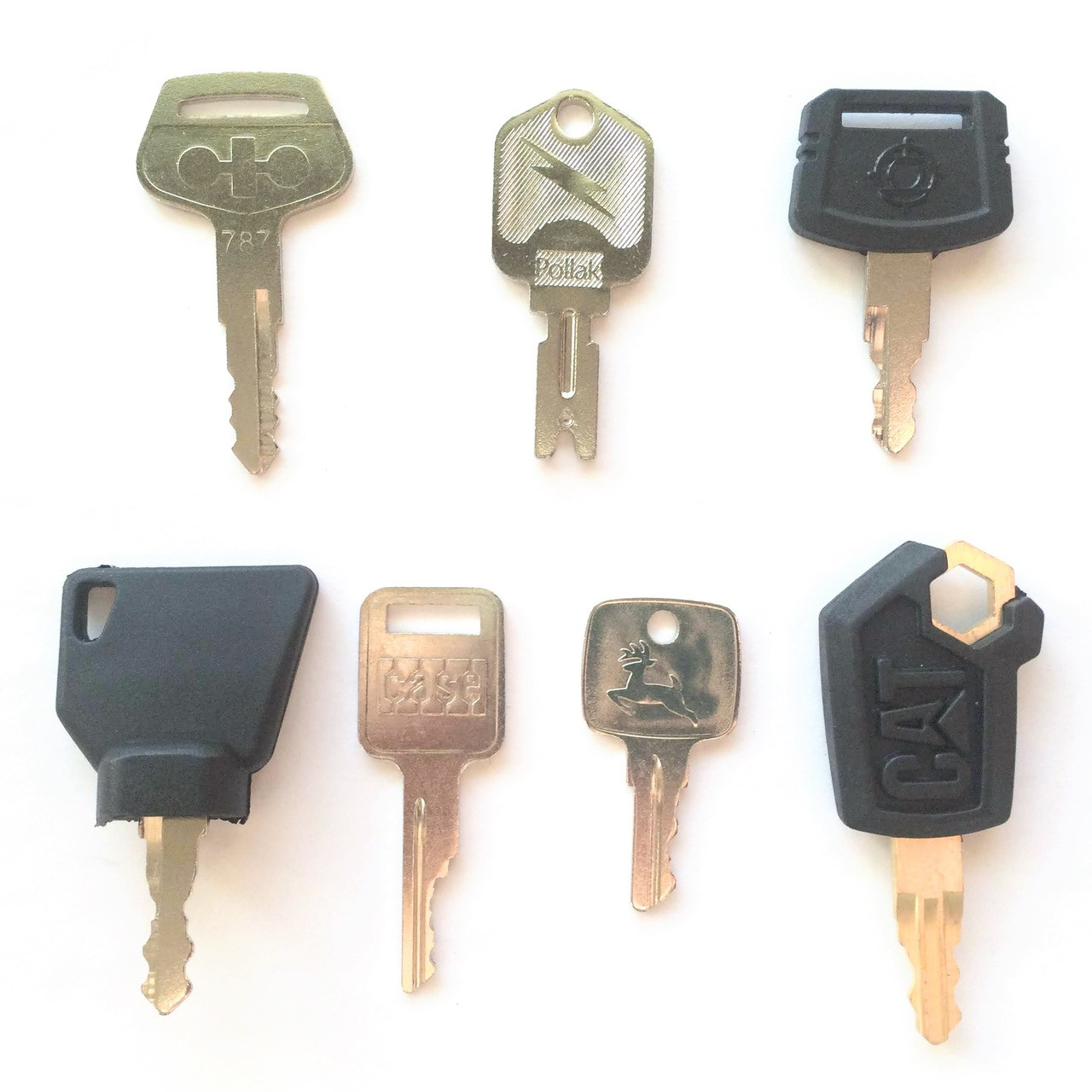 Heavy Equipment Ignition Key Set 7 piece