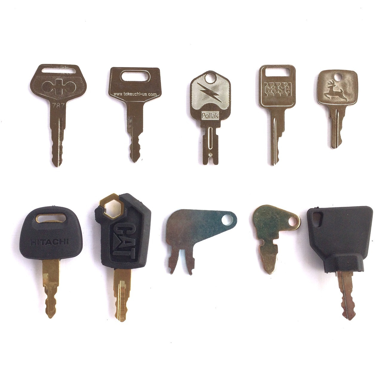 Heavy equipment key set 