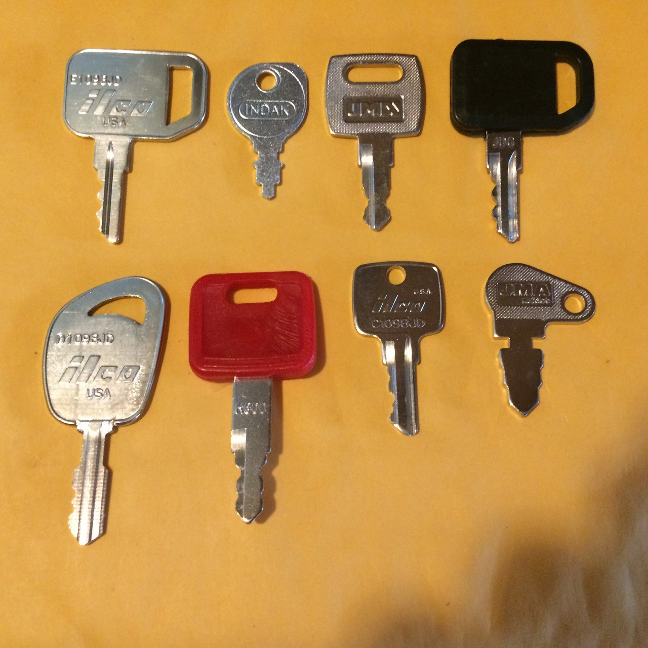 John Deere Tractor, Mower & Heavy Equipment Key Set8 Keys
