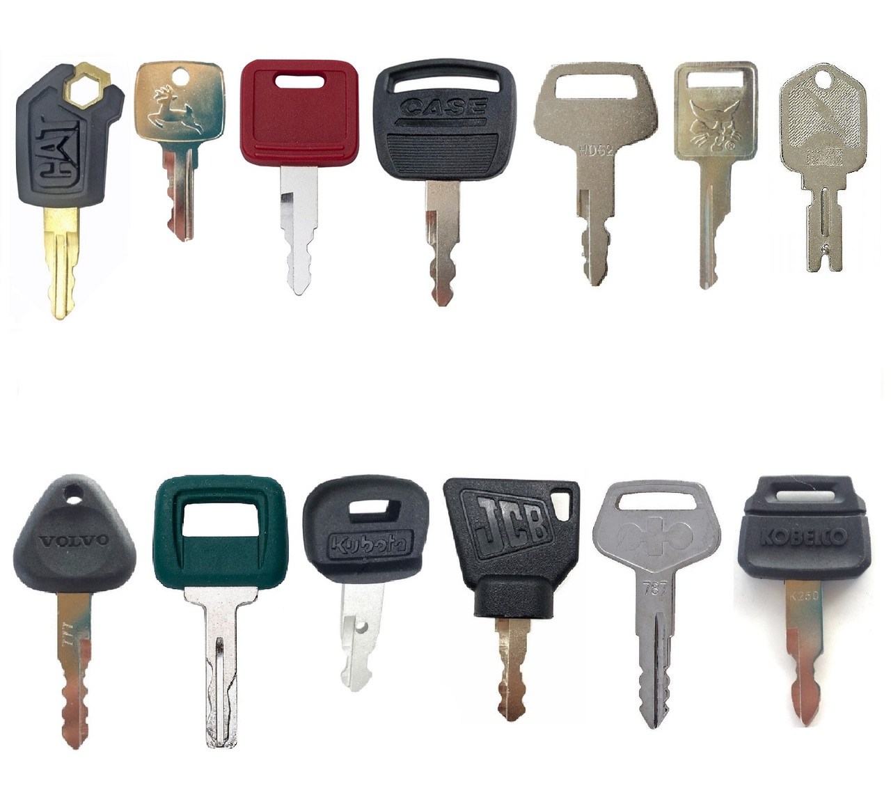 13 PC Heavy equipment key set