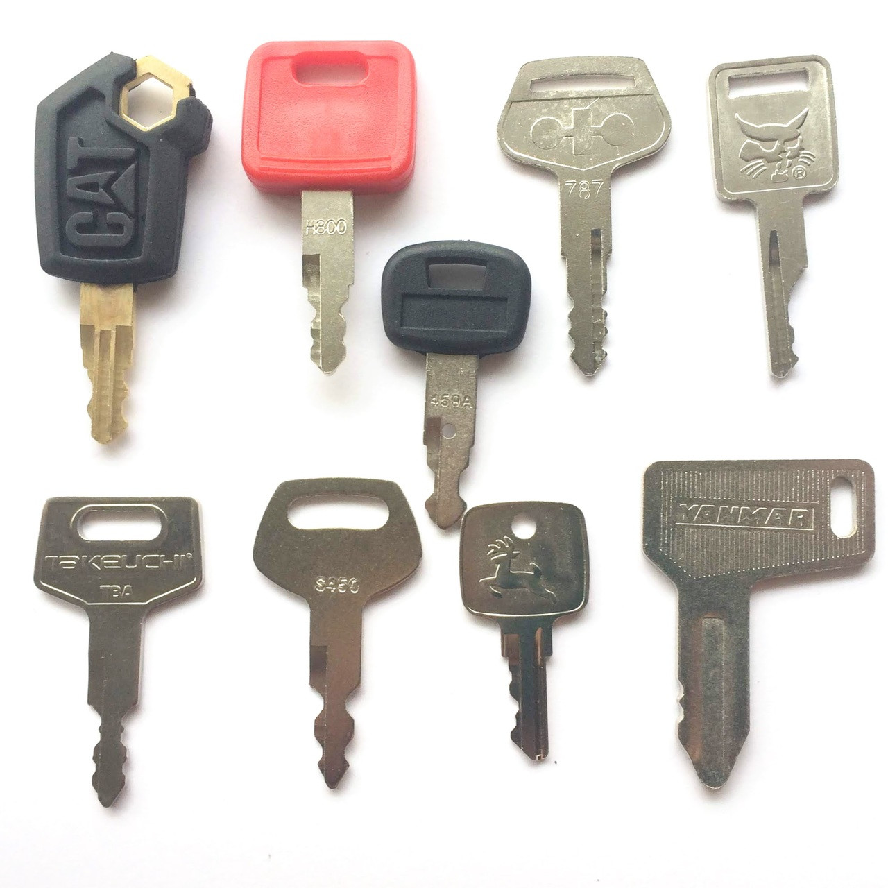 9 PC Heavy Equipment Key Set