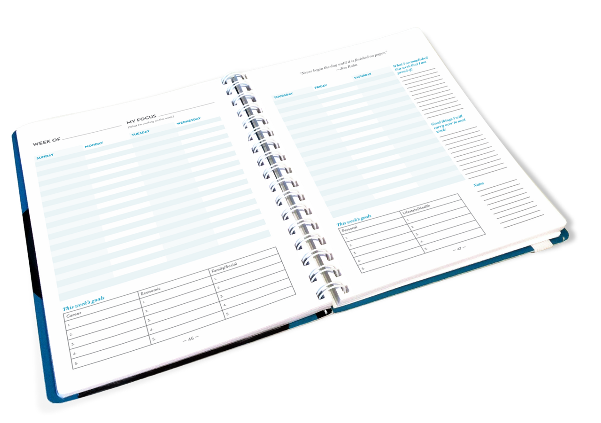 Jim rohn planner