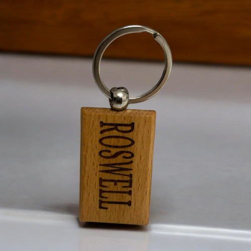 PERSONALIZED WOODEN KEYCHAIN SOUVENIR
