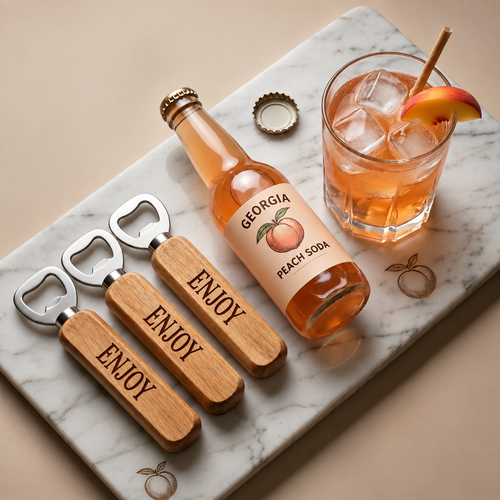 ENJOY WOODEN BOTTLE OPENER