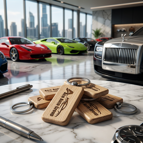 PERSONALIZED WOODEN KEYCHAIN