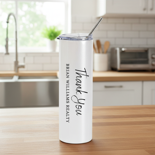 White Insulated Tumbler Coffee Bottle