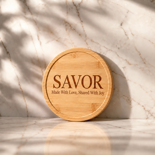 ROUND BAMBOO WOOD COASTER
