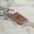 LEATHERETTE METAL KEYCHAIN