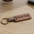 LEATHER WOOD KEYCHAIN