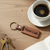 Leather Wood Keychain