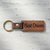 Leather Wood Keychain
