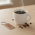Leatherette/Metal Rectangle Keychain