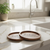 Round Acacia wood Coaster Set