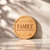 ROUND BAMBOO WOOD COASTER