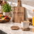 ACACIA WOOD CHARCUTERIE BOARD & COASTER
