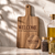 ACACIA WOOD CHARCUTERIE BOARD & COASTER