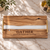 WHITE PEARL RESIN & ACACIA WOOD SERVING BOARD
