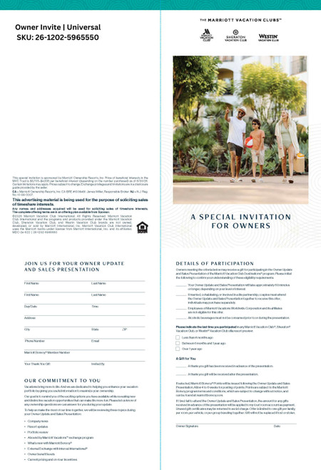Owner Invite - Universal