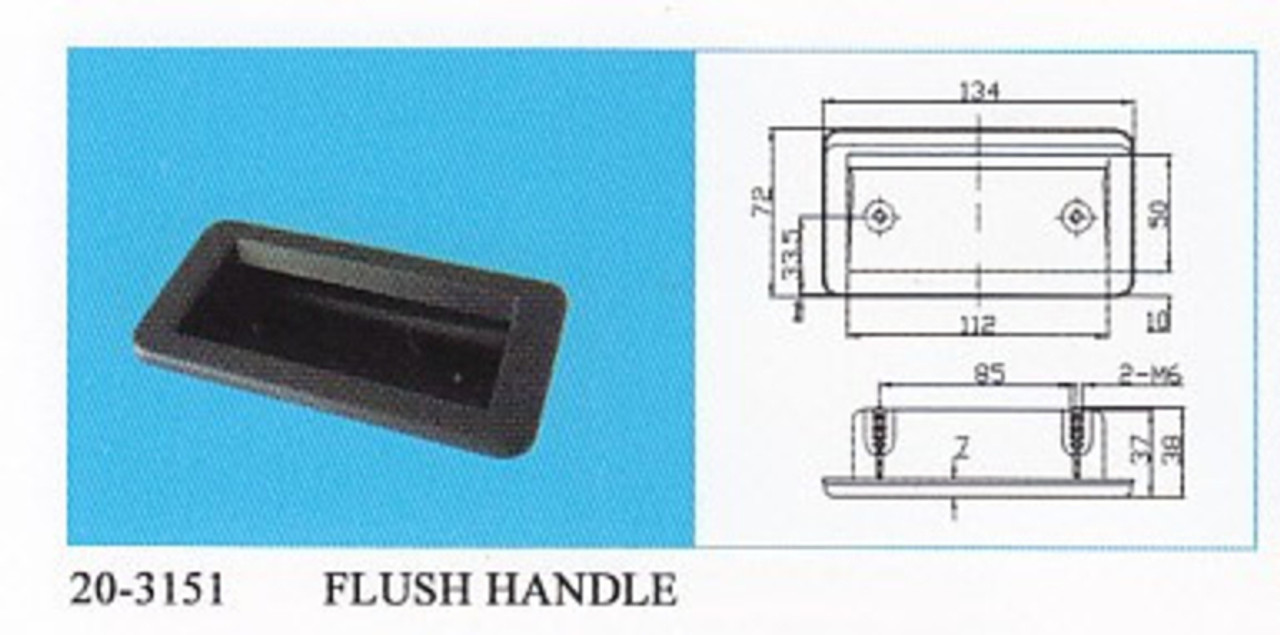 Recess Grip Flush Handle