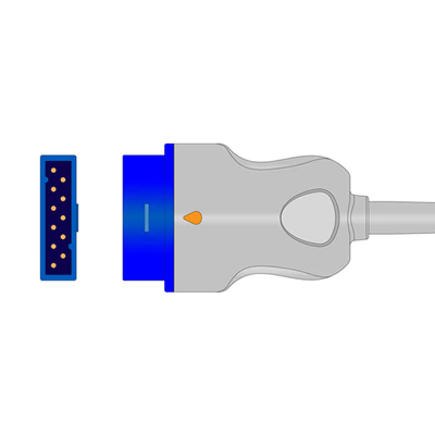 Compatible SpO2 Adapter Cable 2.4m
(comparable to GE Healthcare TS-G3, used with Trusignal Sensors)