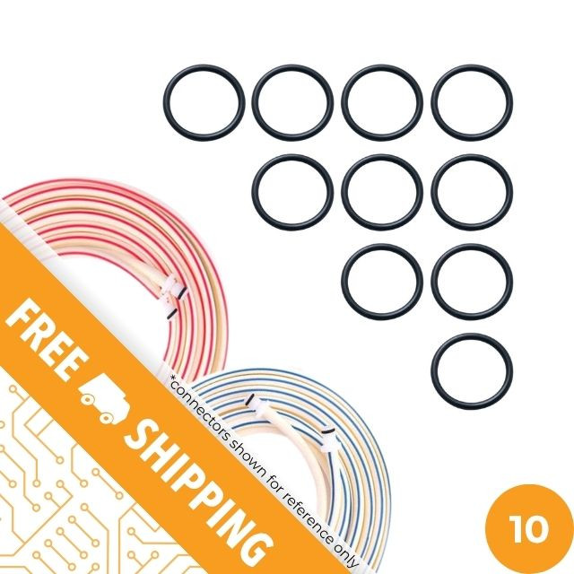 Male Tourniquet Connector, O-rings, 10 pk