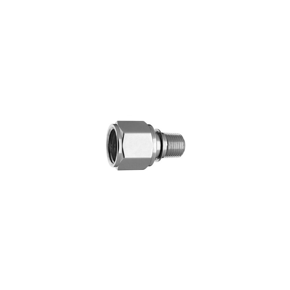 DISS 1240 Hex Nut & Nipple Assembly x 1" Nipple, 1/8" NPT Male, O2