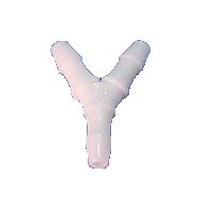 1/16" Barb Y, Plastic; Pkg of 10