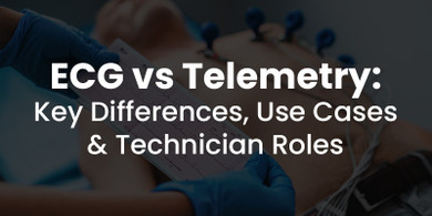 ECG vs Telemetry: Key Differences, Use Cases & Technician Roles